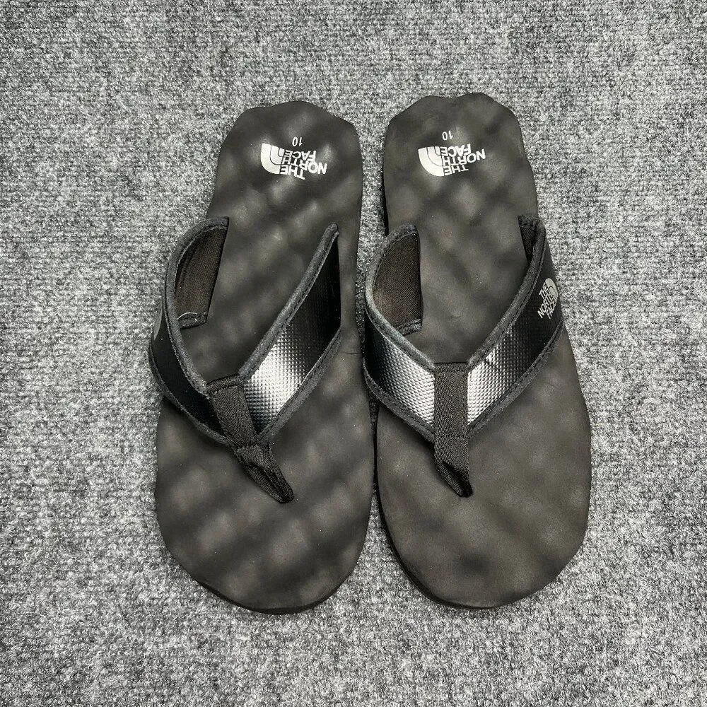 The North Face Sandals Men's 10 Black Toe Post Beach Recovery Athletic Flip Flop